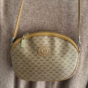 Gucci Light Brown Textured Leather